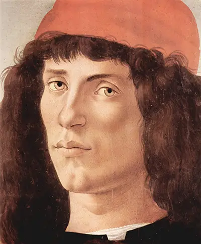 Portrait of a Young Man with Red Cap II Sandro Botticelli